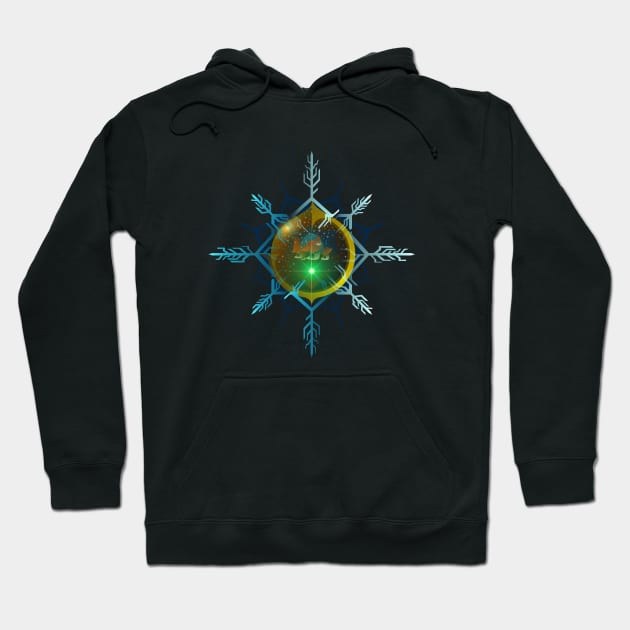 SNOWFLAKE FREEZE PORTAL BRIDGE 04 Hoodie by roombirth